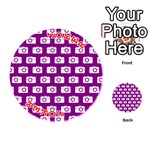 Modern Chic Vector Camera Illustration Pattern Playing Cards 54 (Round)  Front - Joker2