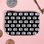Modern Chic Vector Camera Illustration Pattern Mini Coin Purses Front