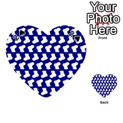 Cute Baby Socks Illustration Pattern Playing Cards 54 (heart) 