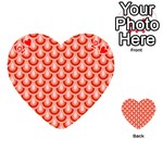 Awesome Retro Pattern Red Playing Cards 54 (Heart)  Front - Heart2
