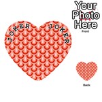 Awesome Retro Pattern Red Playing Cards 54 (Heart)  Front - Joker1