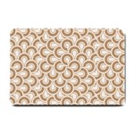 Retro Mirror Pattern Brown Small Doormat  24 x16  Door Mat