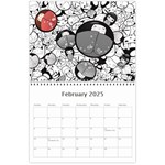 2025 Search Red Wall Calendar 11 x 8.5 (12-Months) Feb 2025