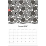 2025 Search Red Wall Calendar 11 x 8.5 (12-Months) Aug 2025