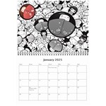 2025 Search Red Wall Calendar 8.5 x 6 Jan 2025