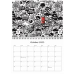 2025 Search Red Wall Calendar 8.5 x 6 Oct 2025