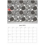2025 Search Red Wall Calendar 8.5 x 6 Jun 2025