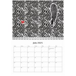 2025 Search Red Wall Calendar 8.5 x 6 Jul 2025