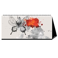 2025 Search Red Desktop Calendar 11  X 5 