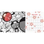 2025 Search Red Desktop Calendar 11  x 5  Mar 2025