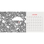 2025 Search Red Desktop Calendar 11  x 5  Jun 2025