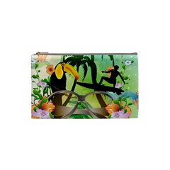 Surfing Cosmetic Bag (small)  by FantasyWorld7