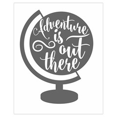 Adventure Is Out There Drawstring Bag (small)