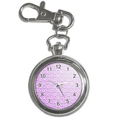 Purple Damask Gradient Key Chain Watches by CraftyLittleNodes