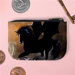 Awesome Dark Unicorn With Clouds Mini Coin Purses Back
