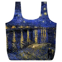 Vincent Van Gogh Starry Night Over The Rhone Full Print Recycle Bags (l)  by MasterpiecesOfArt