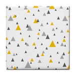 Pastel Random Triangles Modern Pattern Tile Coasters Front
