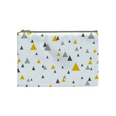 Pastel Random Triangles Modern Pattern Cosmetic Bag (medium) 