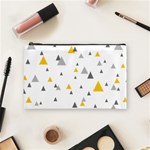 Pastel Random Triangles Modern Pattern Cosmetic Bag (Medium)  Front