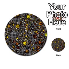 Sci Fi Fantasy Cosmos Yellow Multi-purpose Cards (round) 