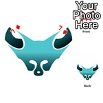 Fox Logo Blue Gradient Playing Cards 54 (Heart)  Front - Diamond7