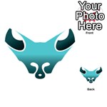 Fox Logo Blue Gradient Playing Cards 54 (Heart)  Back