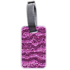 Alien Skin Hot Pink Luggage Tags (two Sides)