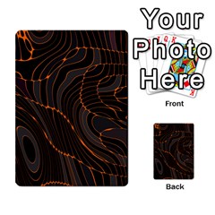 Retro Abstract Orange Black Multi-purpose Cards (rectangle) 
