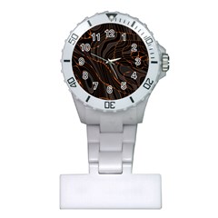 Retro Abstract Orange Black Nurses Watches