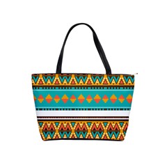 Tribal Design In Retro Colors Classic Shoulder Handbag by LalyLauraFLM