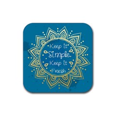 Keep Simple Drink Coaster (square)