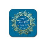 keep Simple Drink Coaster (Square) Front