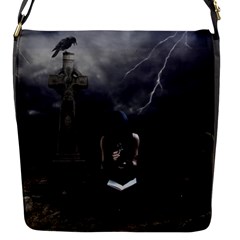 Goth Bag Flap Closure Messenger Bag (small) by TheDean