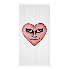 Angry Devil Heart Drawing Print Shower Curtain 36  X 72  (stall)  by dflcprints