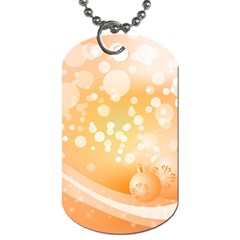Wonderful Christmas Design With Sparkles And Christmas Balls Dog Tag (two Sides)