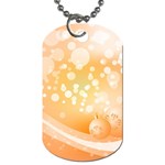Wonderful Christmas Design With Sparkles And Christmas Balls Dog Tag (Two Sides) Back