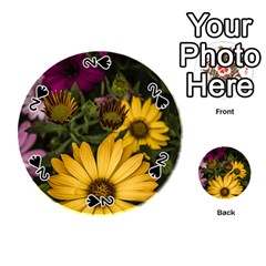 Beautiful Colourful African Daisies  Playing Cards 54 (round) 