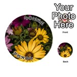 Beautiful Colourful African Daisies  Playing Cards 54 (Round)  Front - Joker1
