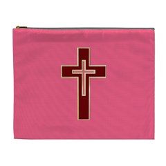 Red Christian Cross Cosmetic Bag (xl)