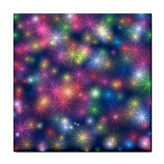 Sparkling Lights Pattern Tile Coasters