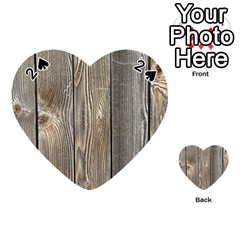 Wood Fence Playing Cards 54 (heart) 