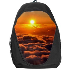 Sunset Over Clouds Backpack Bag by trendistuff