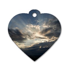 Heaven Rays Dog Tag Heart (two Sides)