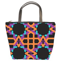 Juxtaposed Shapes Bucket Bag by LalyLauraFLM