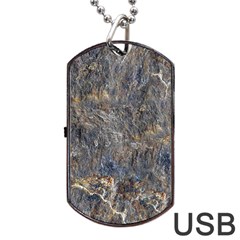 Rusty Stone Dog Tag Usb Flash (one Side)