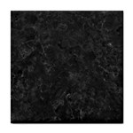 BLACK MARBLE Tile Coasters Front
