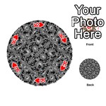 Luxury Patterned Modern Baroque Playing Cards 54 (Round)  Front - HeartK