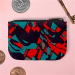 Red blue pieces 	Mini Coin Purse Back