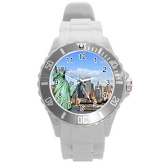 Ny Liberty 1 Round Plastic Sport Watch (l)