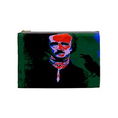 Edgar Allan Poe Pop Art  Cosmetic Bag (medium)  by icarusismartdesigns